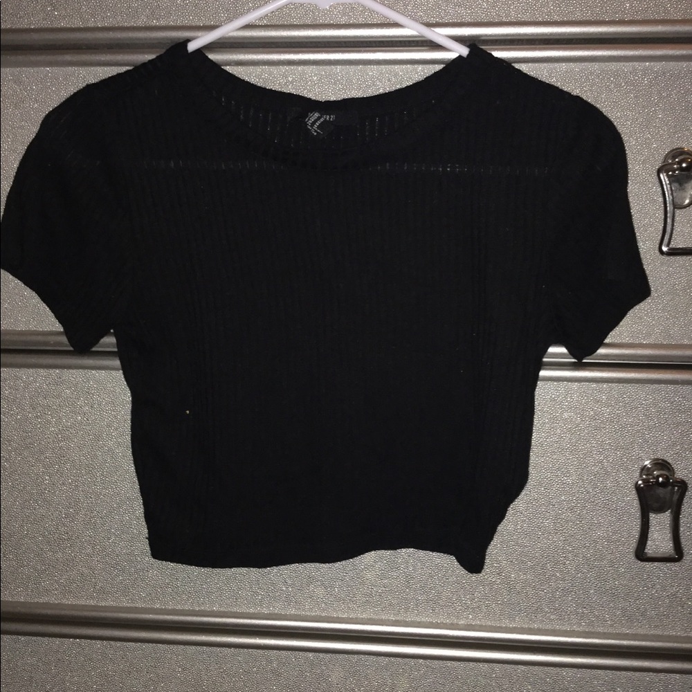 Black crop top